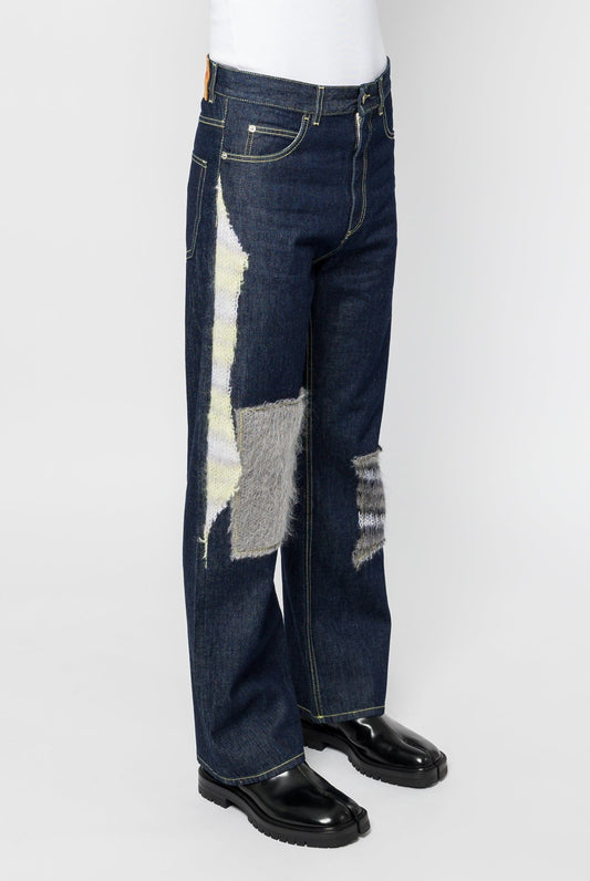Marni Mixed Denim Trouser side