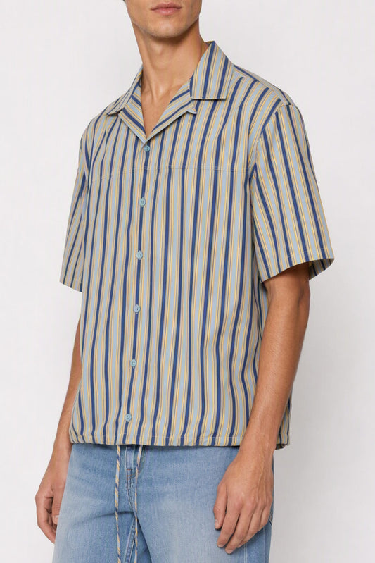 Marni Pin Striped Short Sleeve Button Down SS26 side