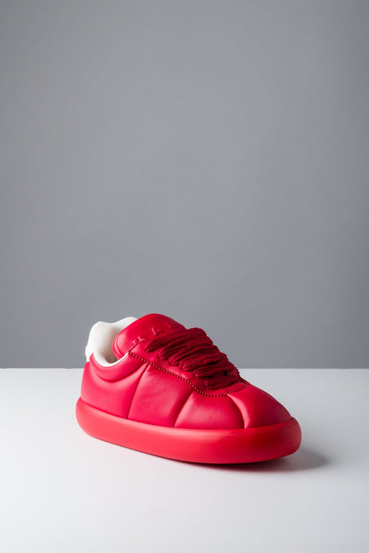 Marni Red Leather Big Foot Sneaker side