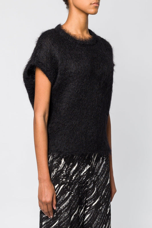 Marni Roundneck Cropped Sleeveless Sweater side