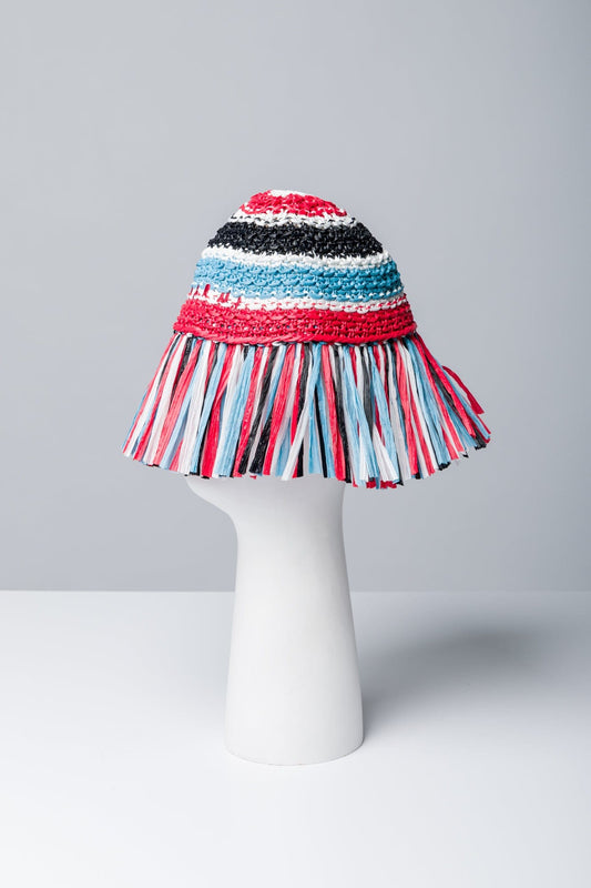 Marni Striped Crochet Hat side