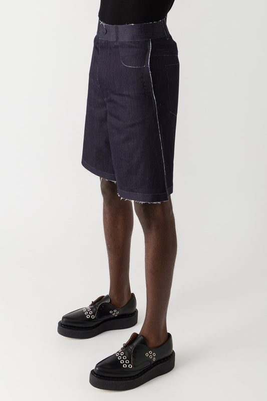 Marni Trompe L'œil Denim Shorts side