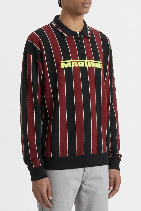 Martine Rose Long Sleeve Logo Polo SS26 side
