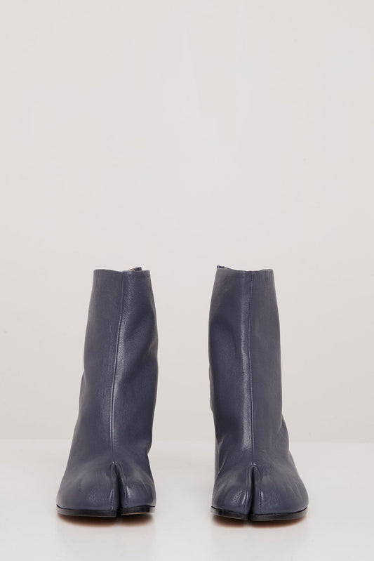 Maison Margiela Tabi Ankle Boots in Petrol Blue front