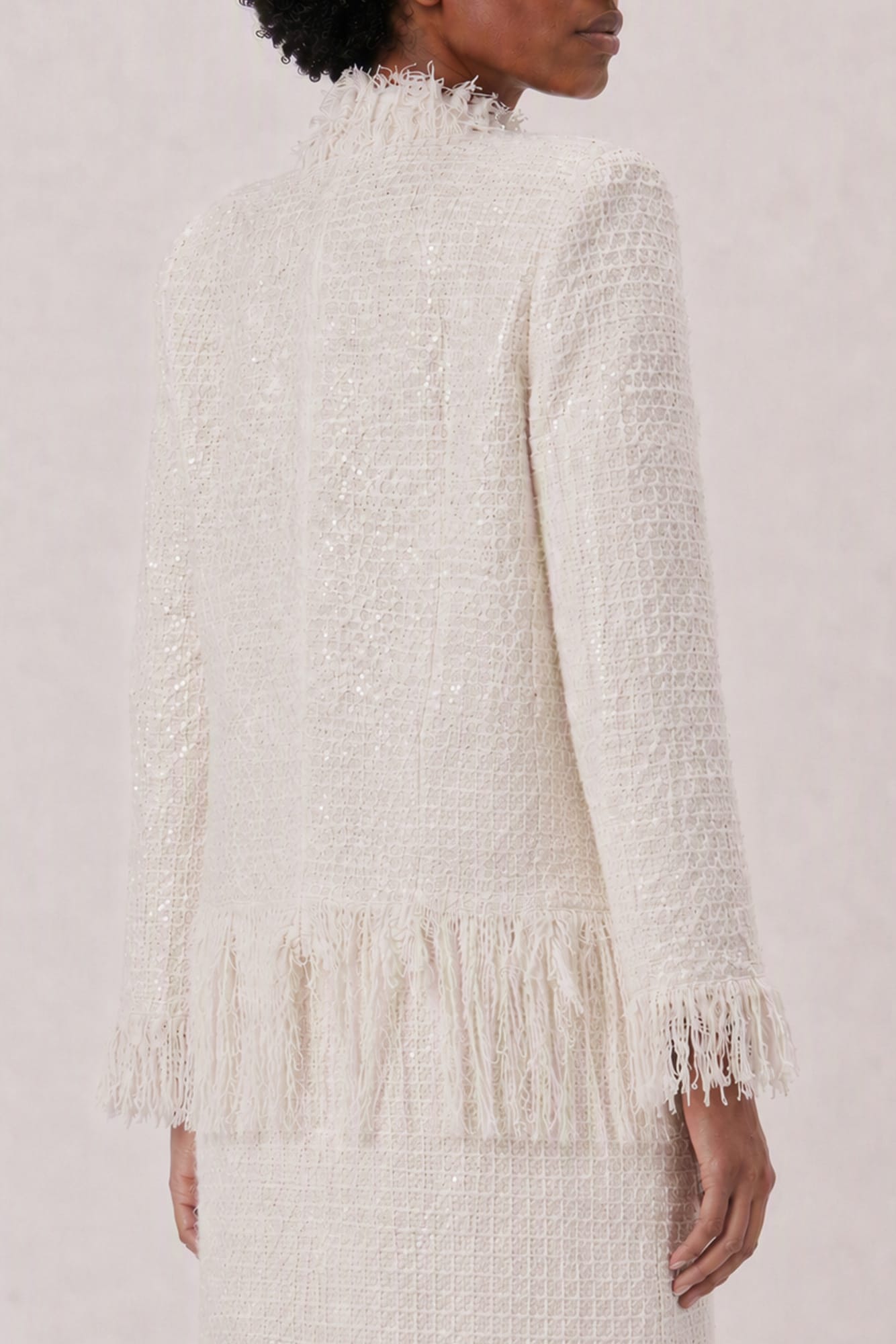 Matières Fécales Mademoiselle Tweed Dechire Jacket back