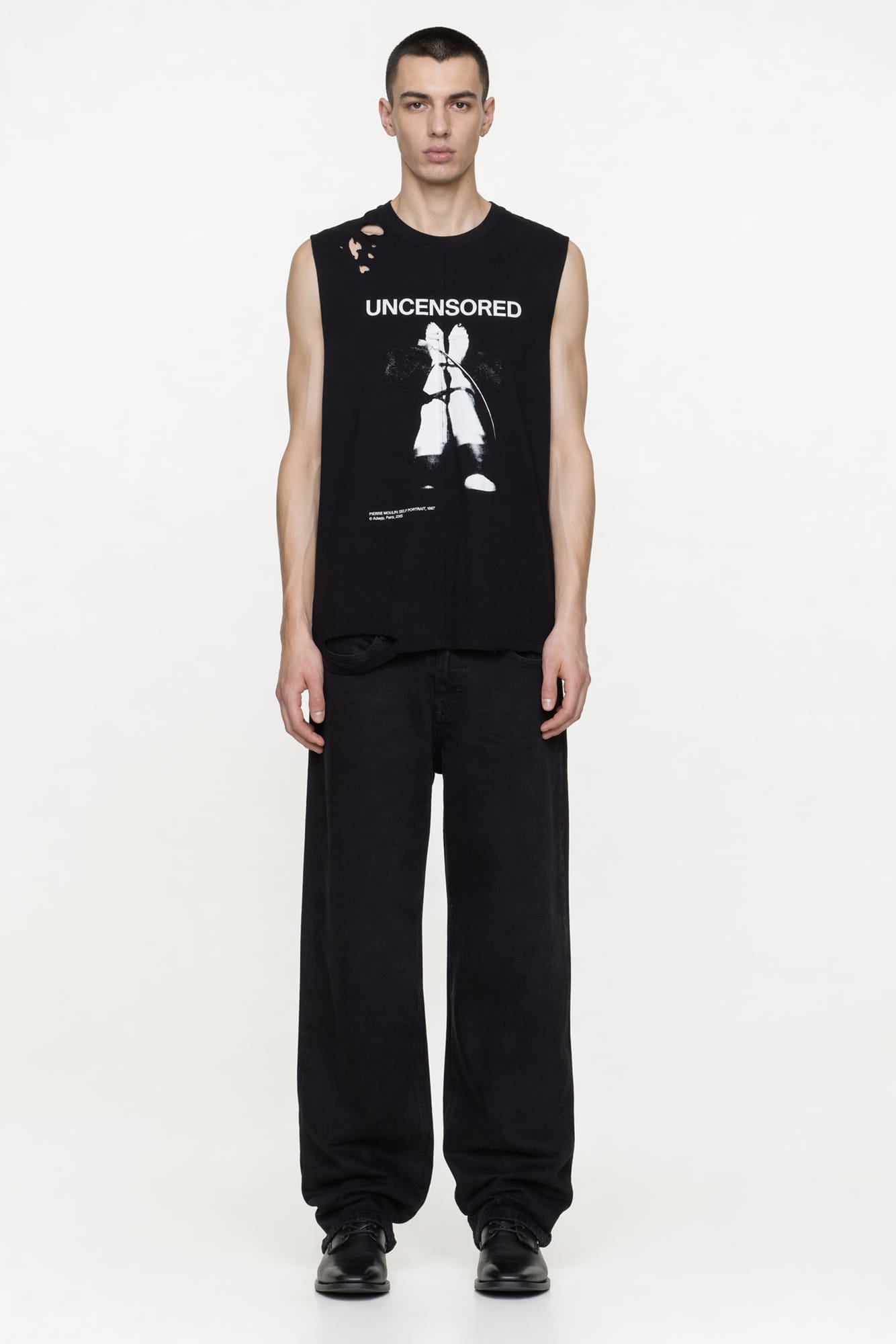 Matières Fécales Unisex Fetische Cut Off Knit Tank