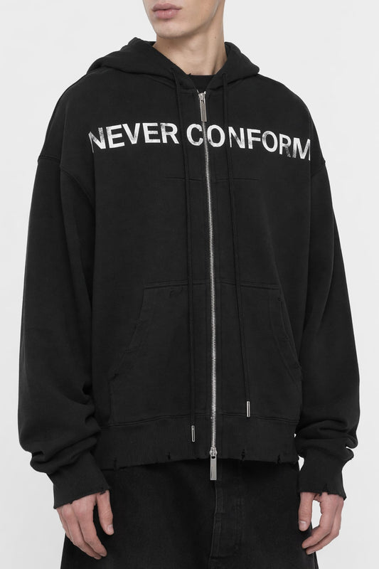 Matières Fécales Unisex Never Conform Knit Hoodie side