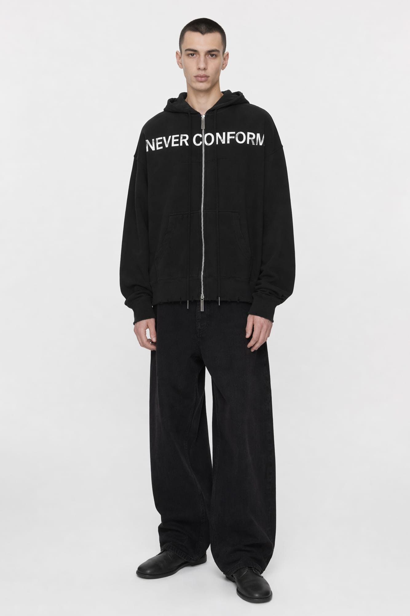 Matières Fécales Unisex Never Conform Knit Hoodie