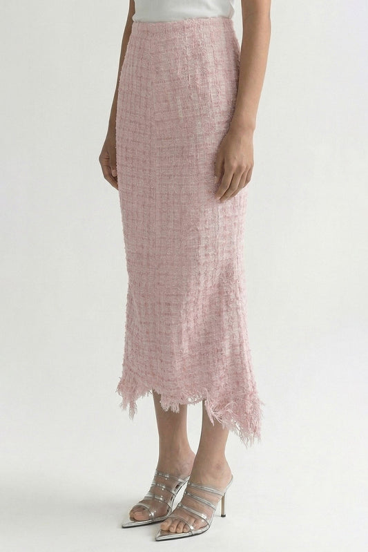 Matières Fécales Vendome Woven Tweed Skirt side