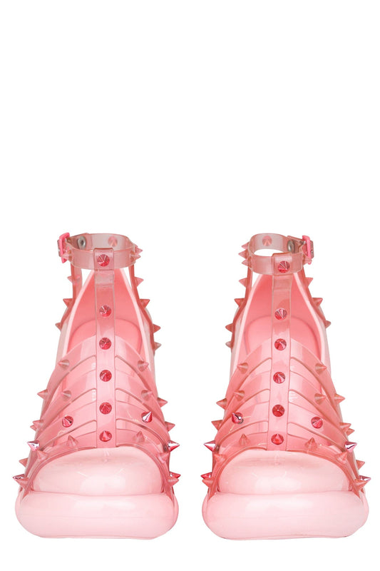 Jean Paul Gaultier x Melissa Pump Punk Love in Shocking Pink front