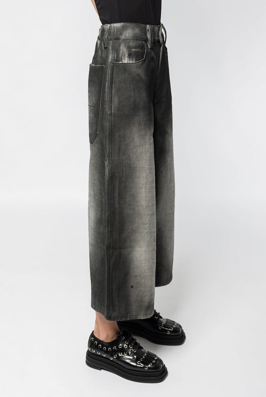 Melitta Baumeister Cropped Painted Denim Pants side