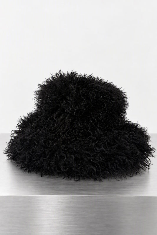 Melitta Baumeister Fluffy Hat close up