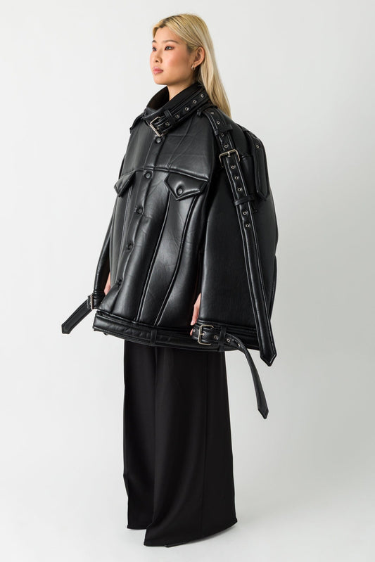 Melitta Baumeister Key Pleather Jacket side