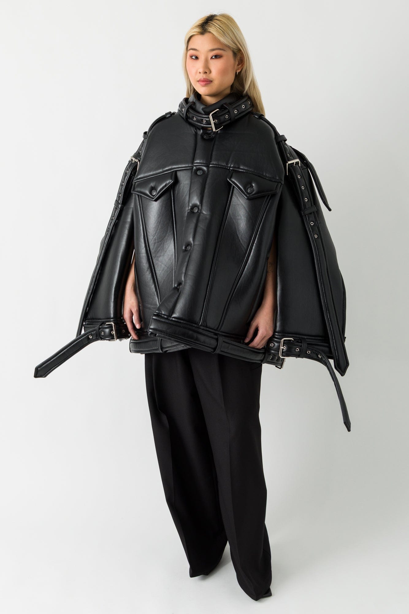 Melitta Baumeister Key Pleather Jacket full look