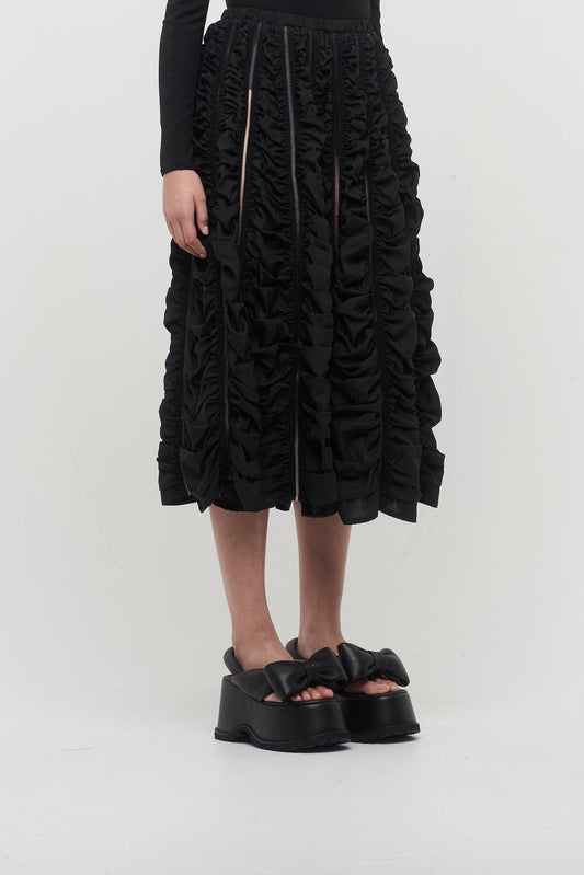 Melitta Baumeister Ruched A-Line Skirt side