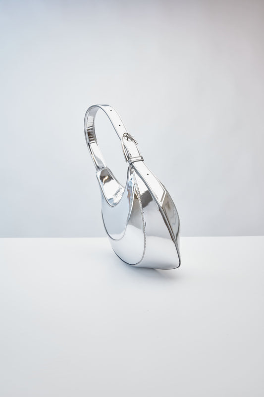 Mugler Curve Small Metallic Bag side