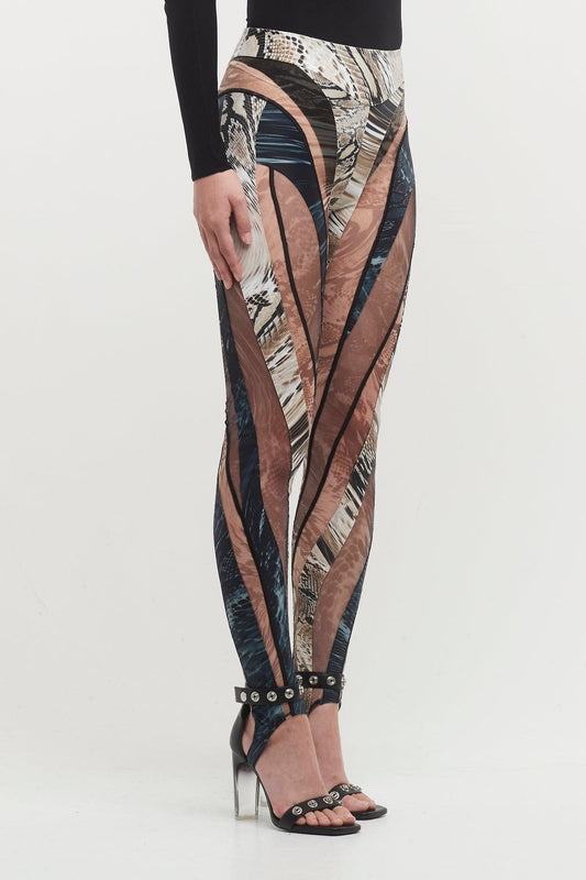 Mugler Printed Eco Sport in Black Snake side