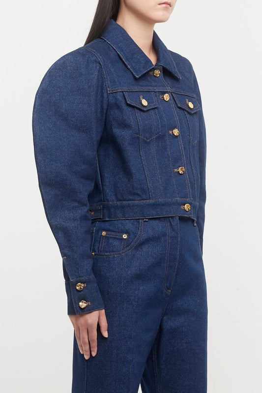 Nina Ricci Trucker Jacket with Cocoon Sleeves side