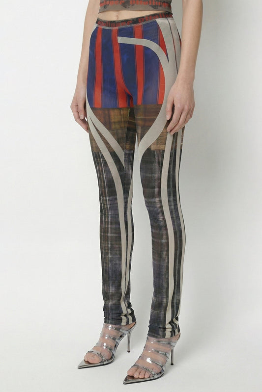 Ottolinger Mesh Pants in Racing Plaid side