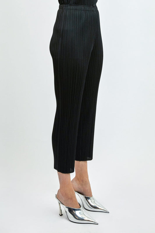 Pleats Please Issey Miyake SS24 Basics Trousers in Black side