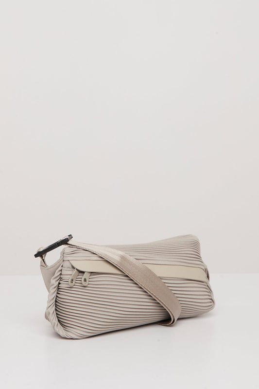 Pleats Please Issey Miyake Bias Pleats Waistbag angled front