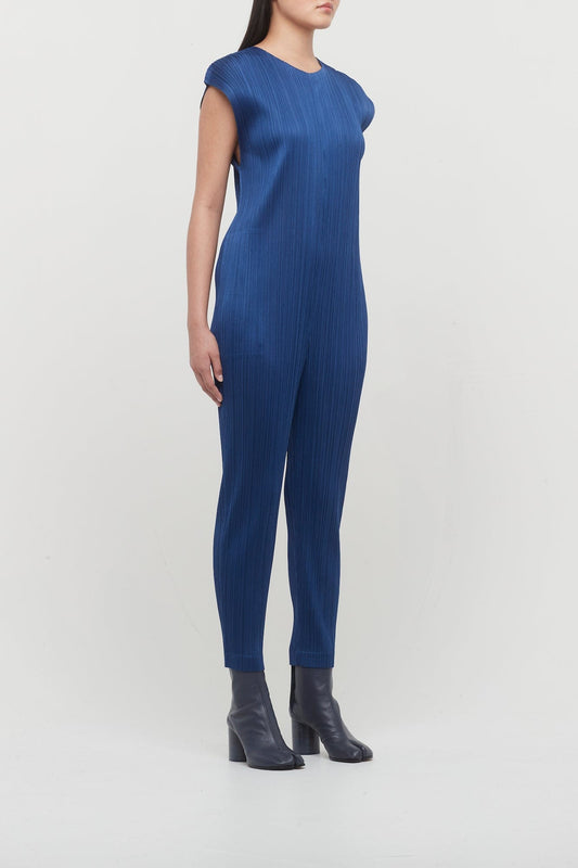 Pleats Please Issey Miyake Jumpsuit in Blue side