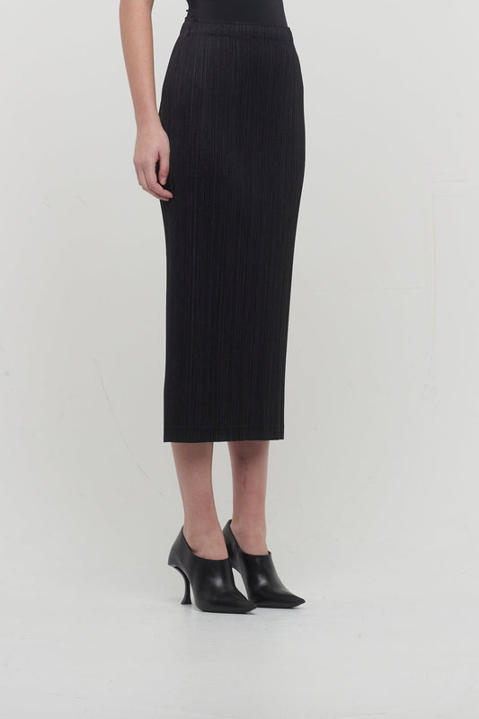 Pleats Please Issey Miyake Thicker Bottoms Skirt in Black side
