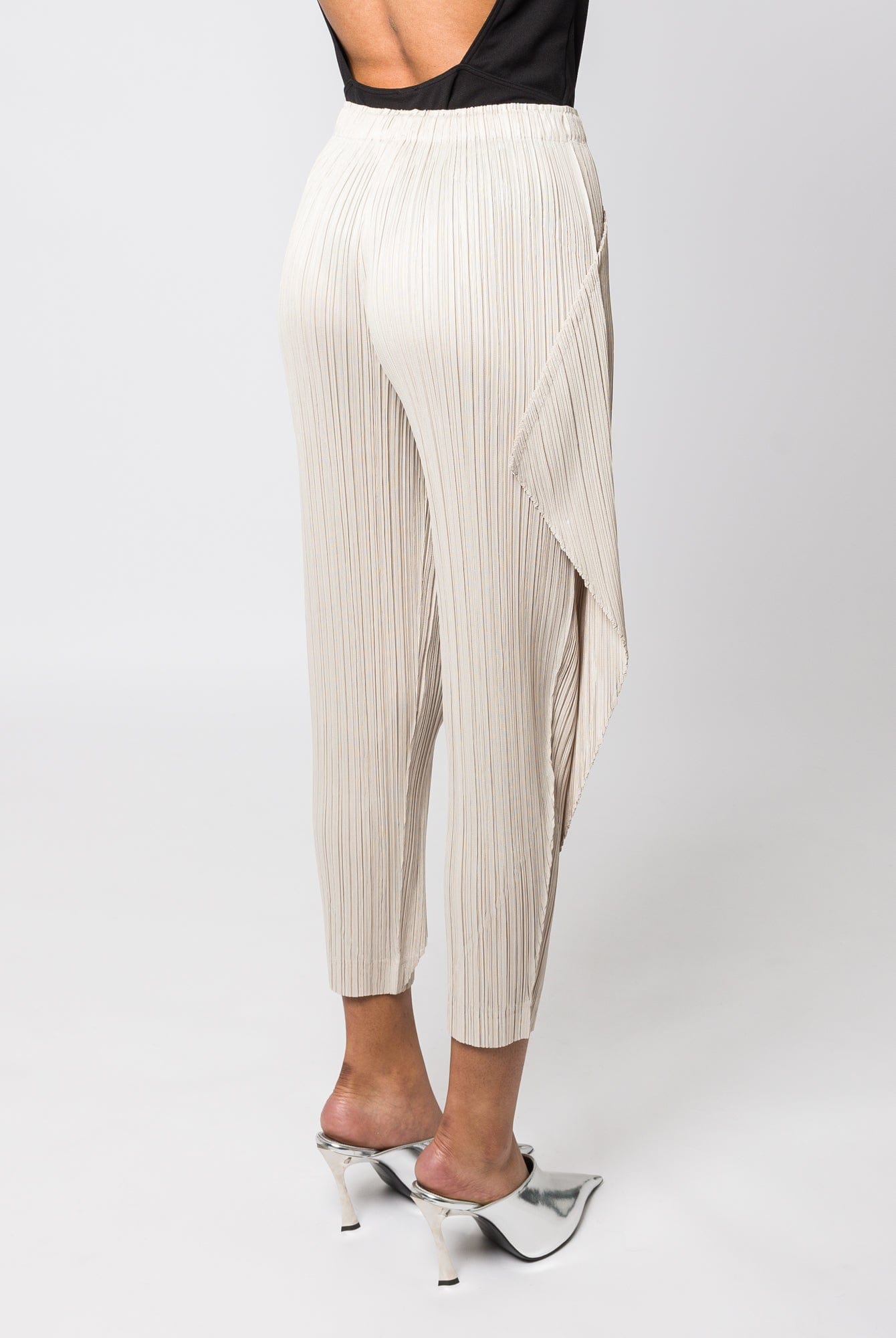 Pleats Please Issey Miyake Thicker Bottoms 1 in Light Beige back