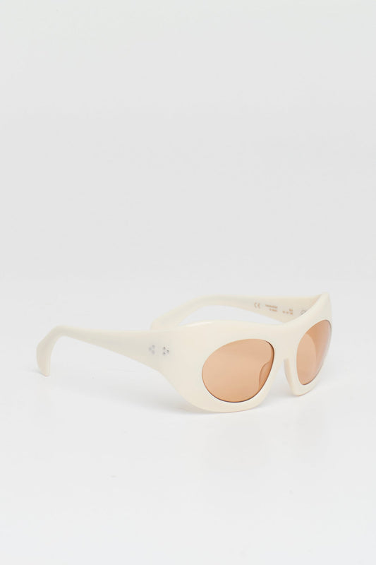 Port Tanger Ruh in Parchment Acetate with Amber Lens side angle