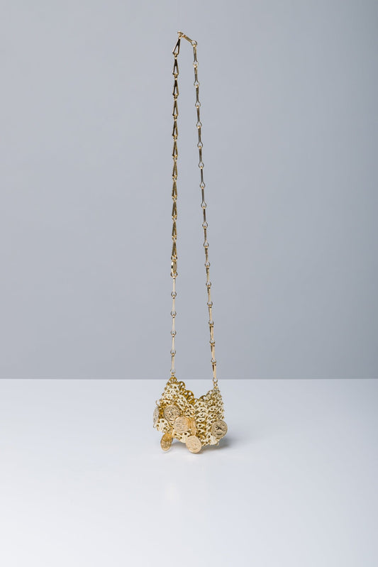 Rabanne 1969 Micro in Light Gold back