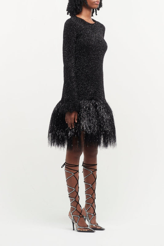 Rabanne Metallic Fringe Dress side