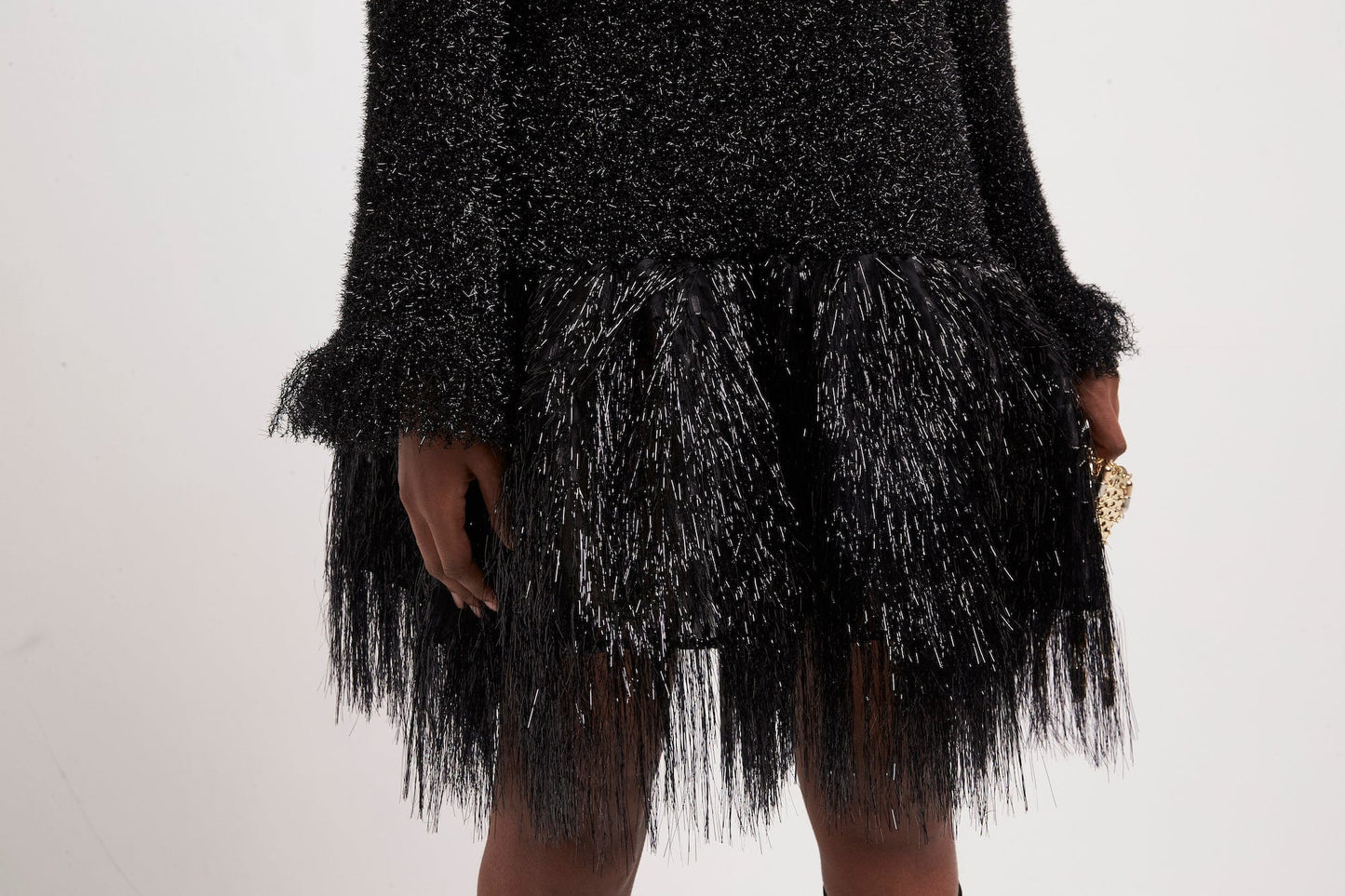Rabanne Metallic Fringe Dress detail