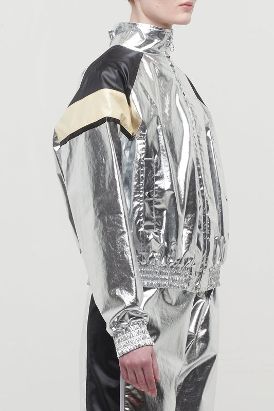Paco Rabanne Silver Jogger Jacket side