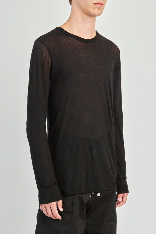 Rick Owens Basic LS T in Black side