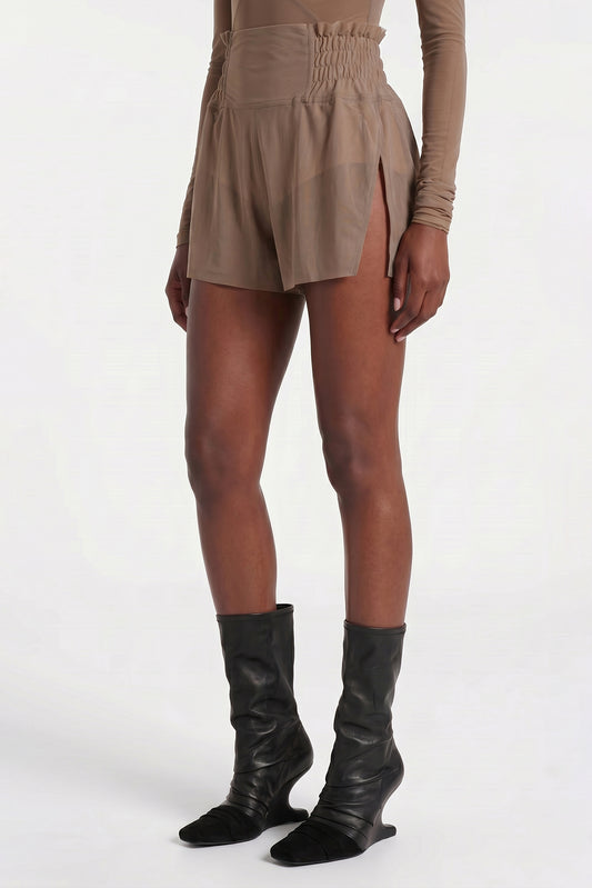 Rick Owens Boxing Shorts in DNA side