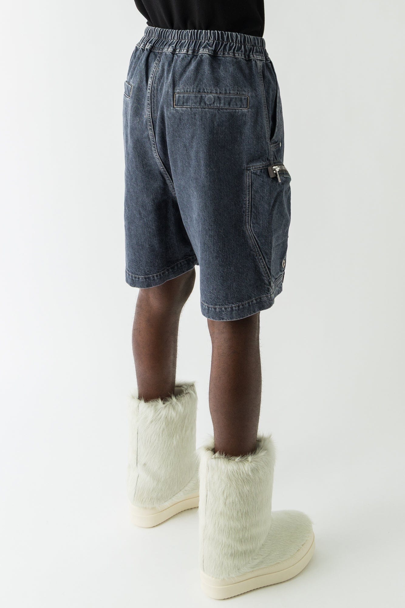 Rick Owens DRKSHDW Bauhaus Shorts in Denim