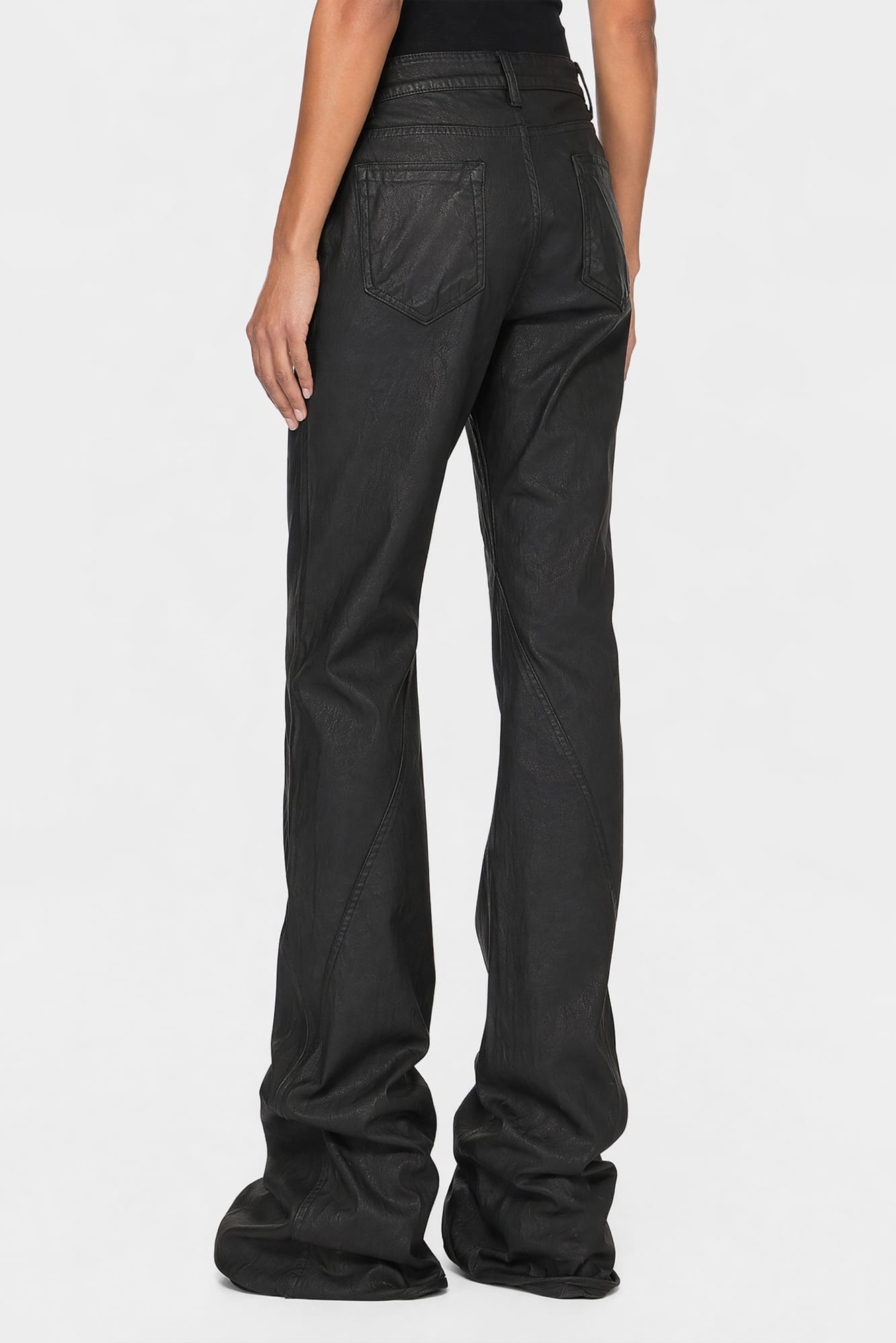 Rick Owens DRKSHDW Bootcut Bias Denim in Black back
