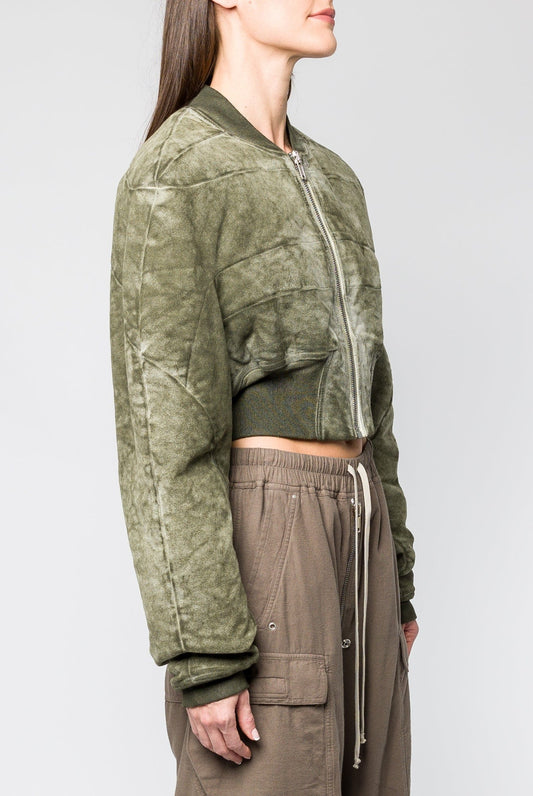 Rick Owens DRKSHDW Collage Bomber in Sage side