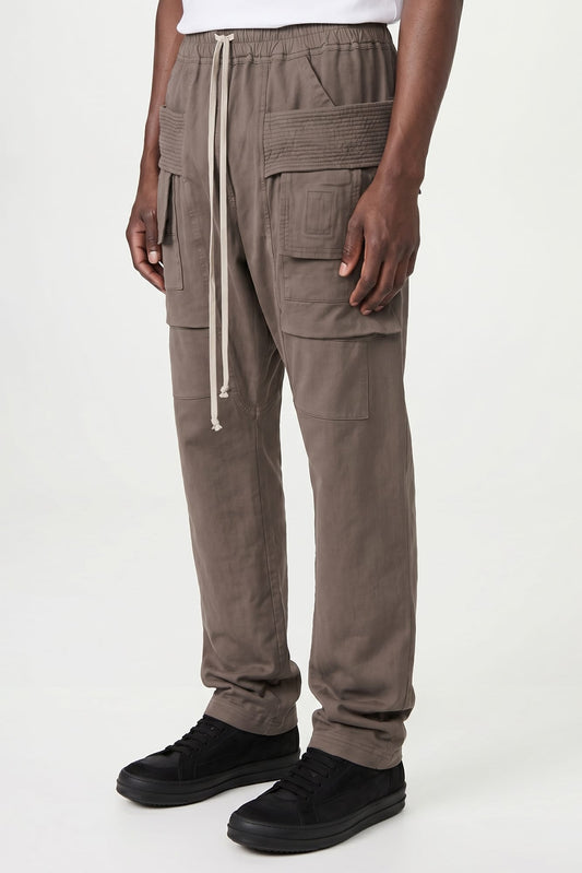 Rick Owens DRKSHDW Creatch Drawstring Cargo in Dust