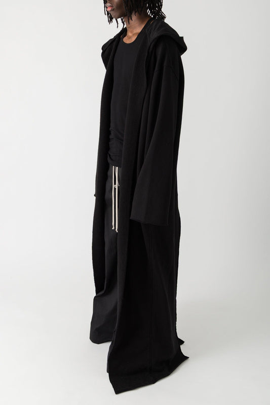 Rick Owens DRKSHDW Dragging Hooded Gimp Hoodie in Black SS25 side