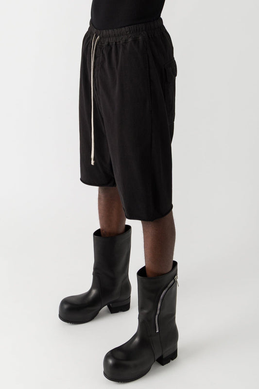 Rick Owens DRKSHDW Drawstring Pods in Black SS25 side