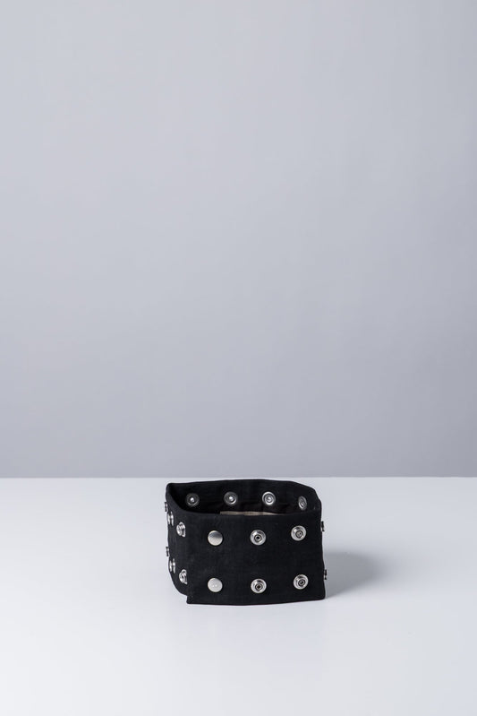 Rick Owens DRKSHDW Strobe Neck Band in Black Wax side