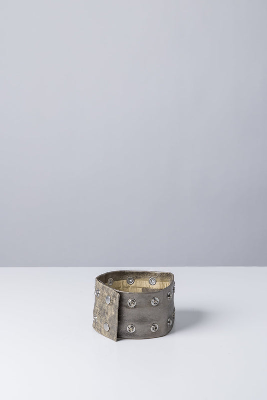 Rick Owens DRKSHDW Strobe Neck Band in Palladium side