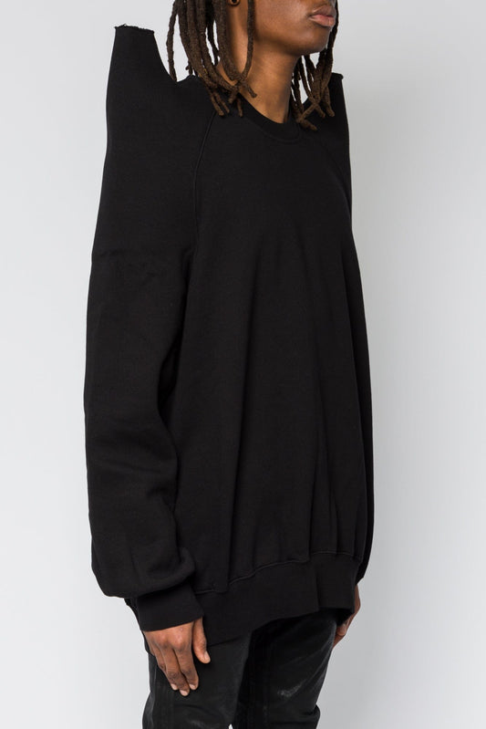 Rick Owens DRKSHDW Tecsweat in Black SS25 side