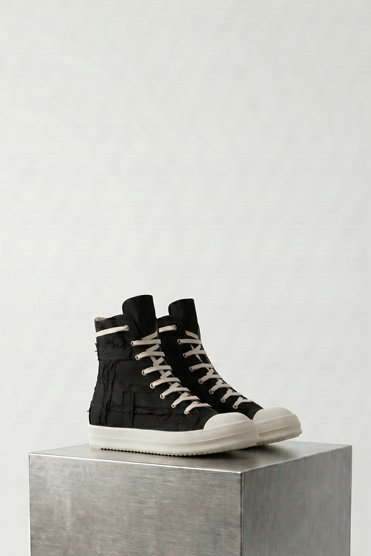 Rick Owens DRKSHDW W Denim Sneaks in Black side