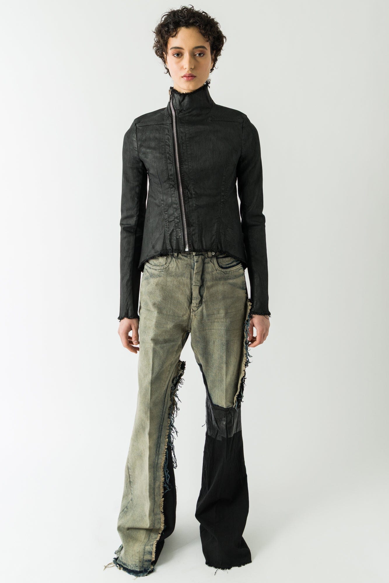 Rick Owens DRKSHDW Naska Gary Jacket in Black full look