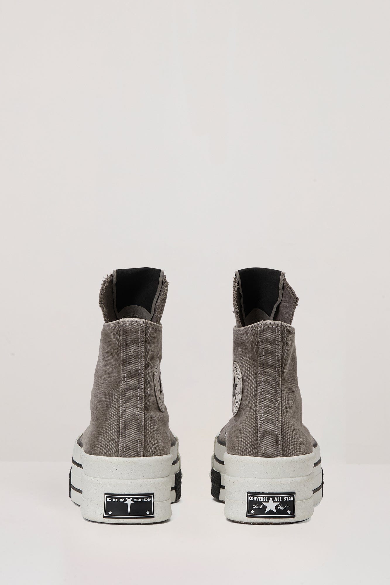 DRKSHDW x Converse DBL DRKSTR in Concrete back