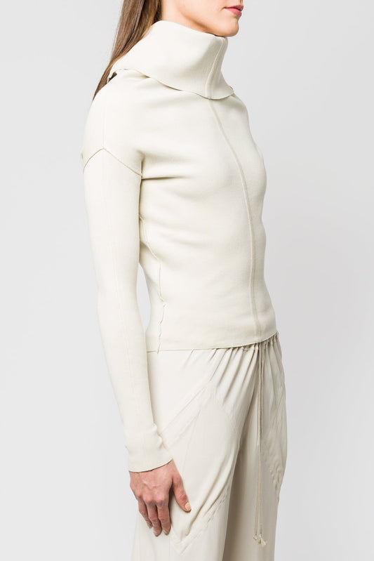 Rick Owens Draped LS Top in Dinge SS25 side