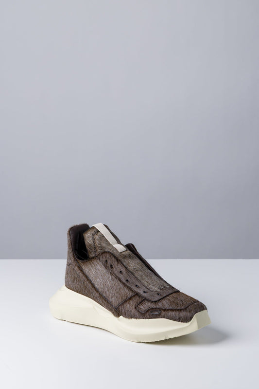 Rick Owens Geth Runner in Indigo Calf Hair side