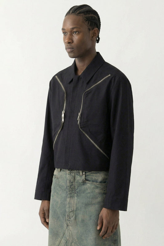 Rick Owens Heizer Mac Jacket SS26 side